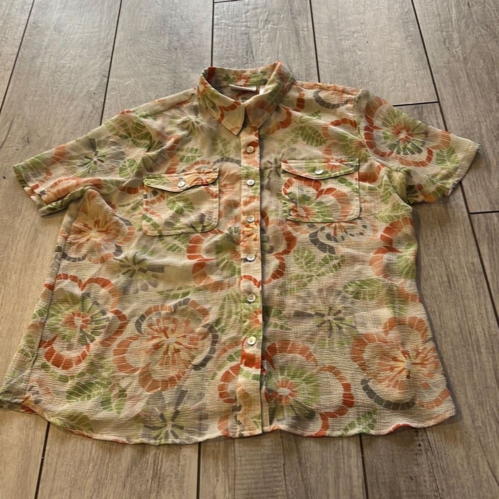 Alfred Dunner Floral Print Blouse